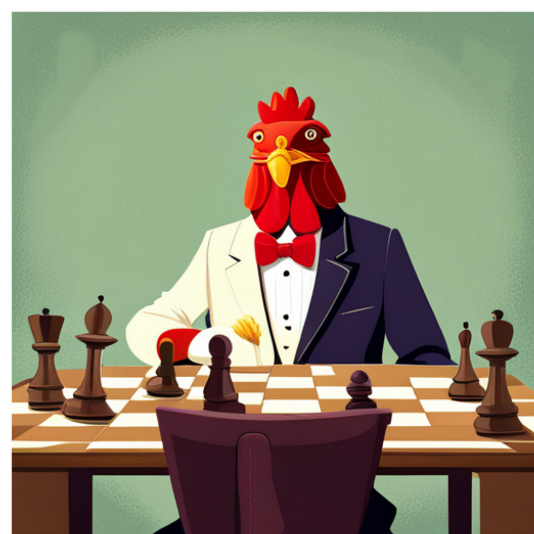 Chicken play chess