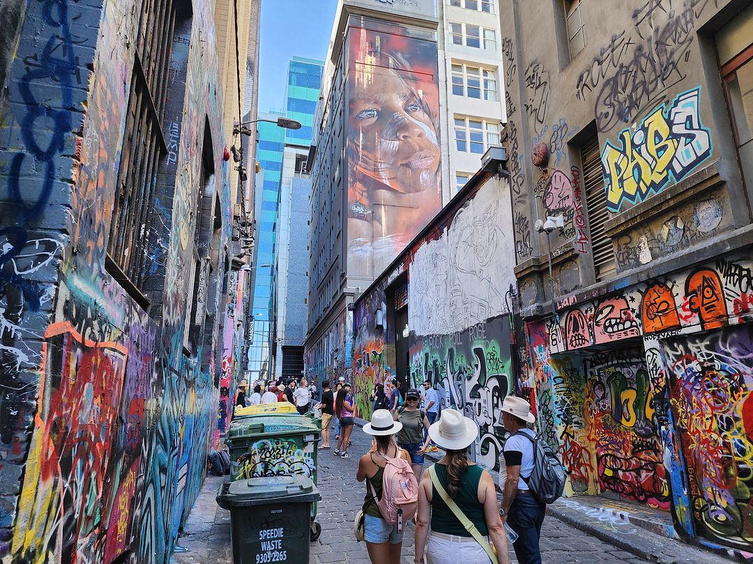 Hosier Lane in Melbourne city