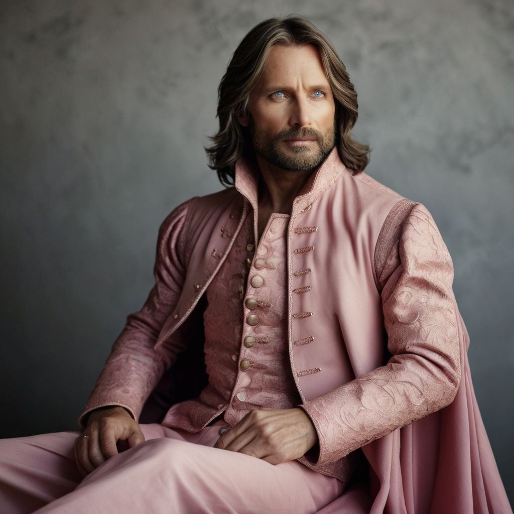 aragorn in pink dress