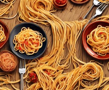 spaghetti made of wood