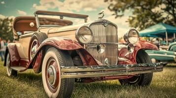 Vintage cars and classic automobile