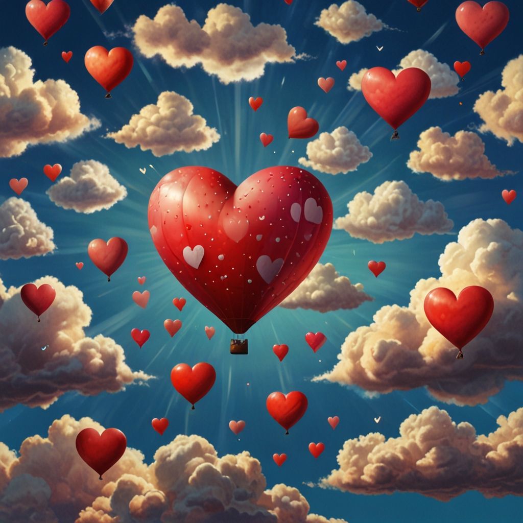 hearts in the sky