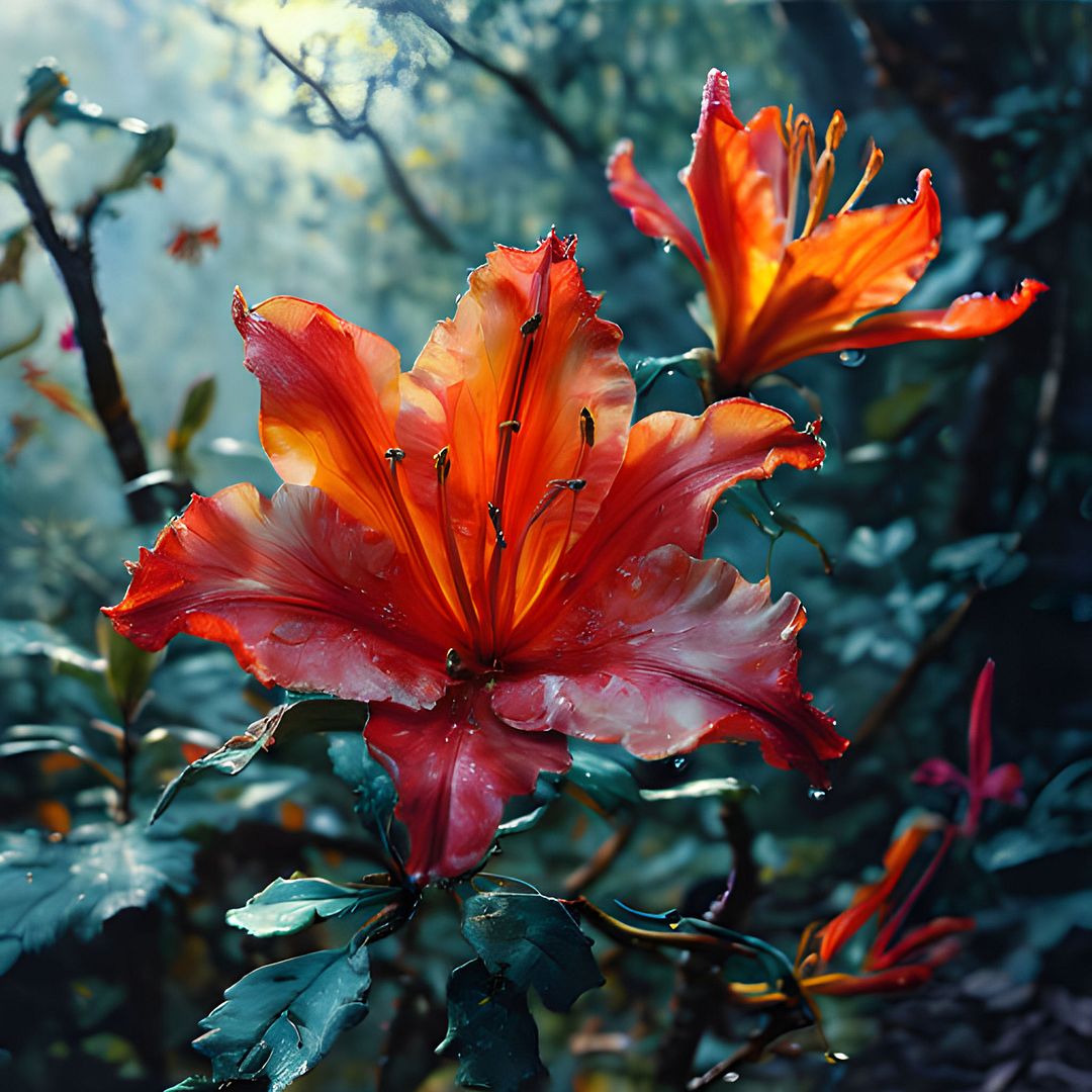 Enchanted fire blossom