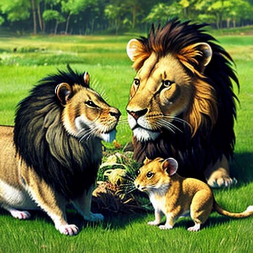 Hamster and Lions