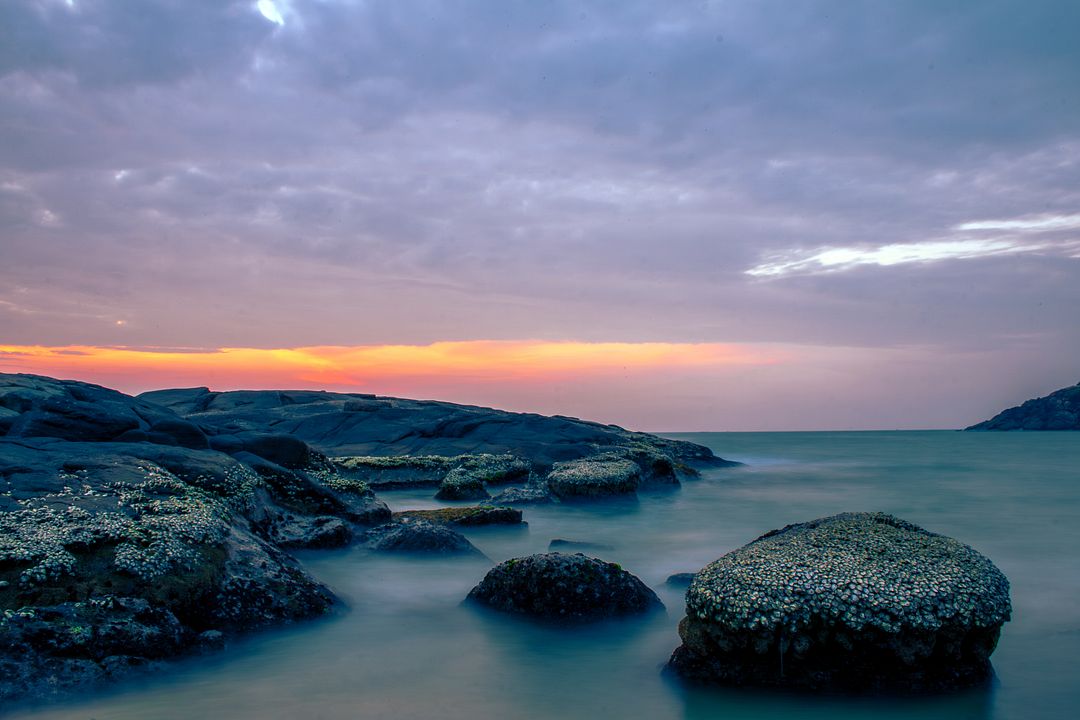 Serenity at Dusk: Kovalam Beach