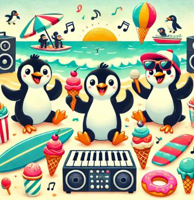 33_Penguins' Beach Party