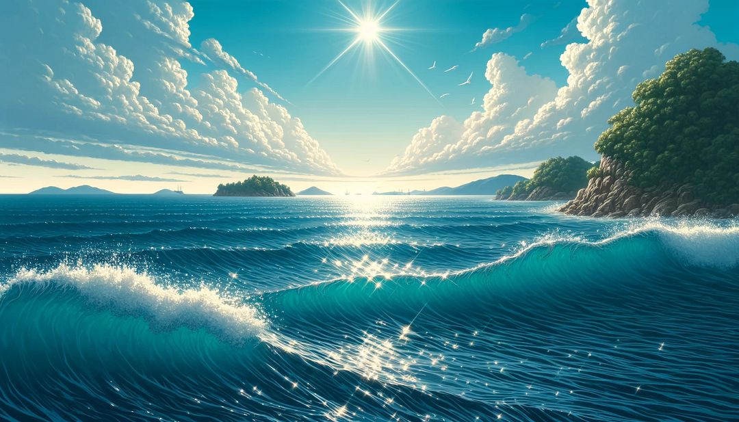 Shimmering Ocean Serenity