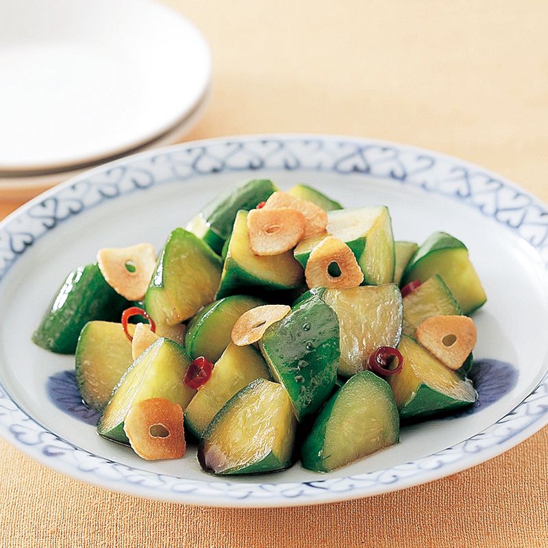 Fried cucumbers