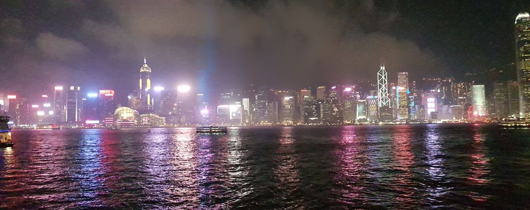 Night view of Hong Kong