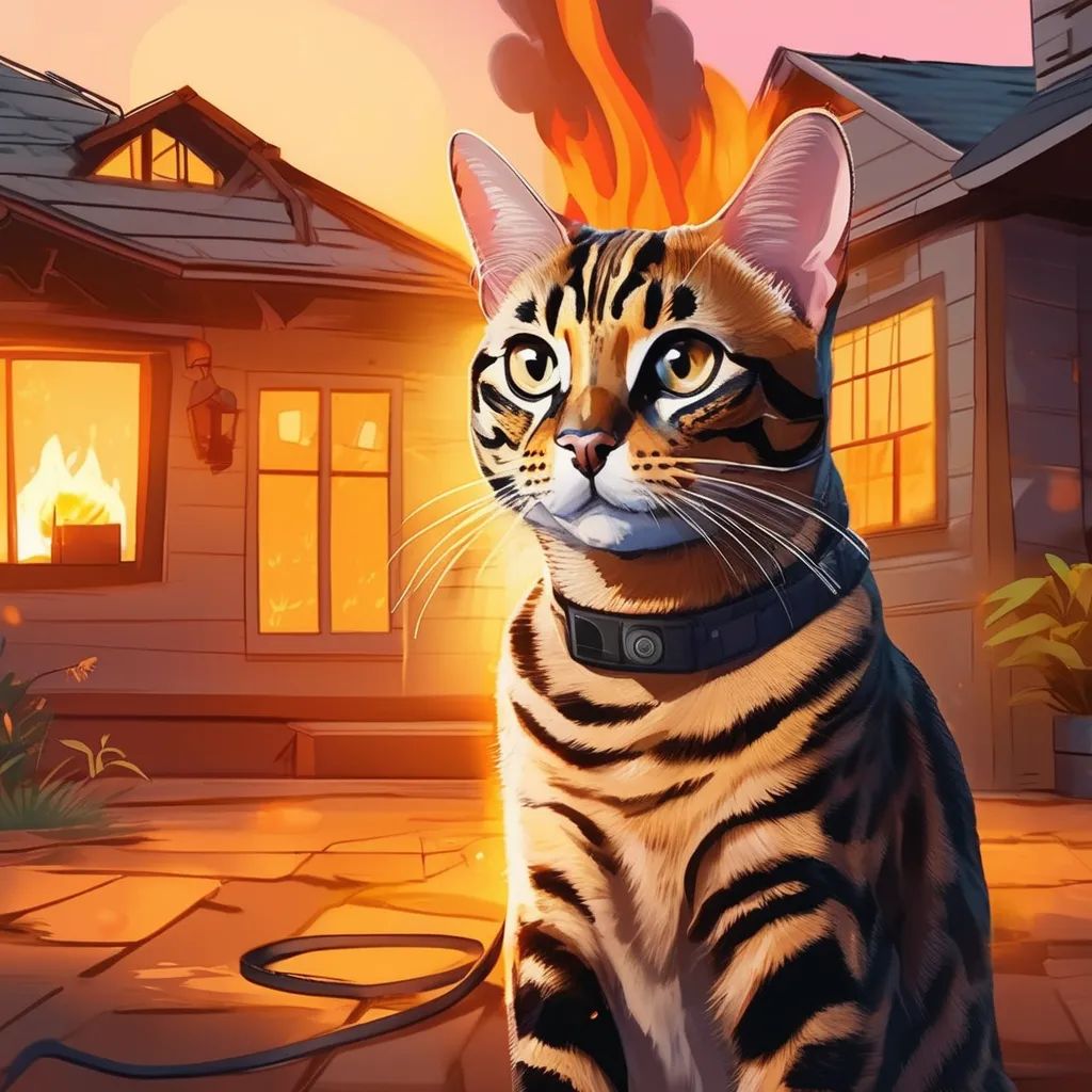 Fire cat