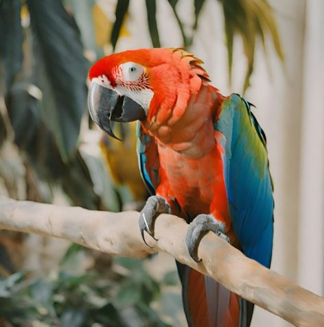 Ara parrot in the rainforest 1