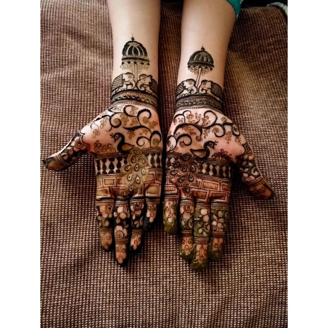 Indian Heena Hand Design