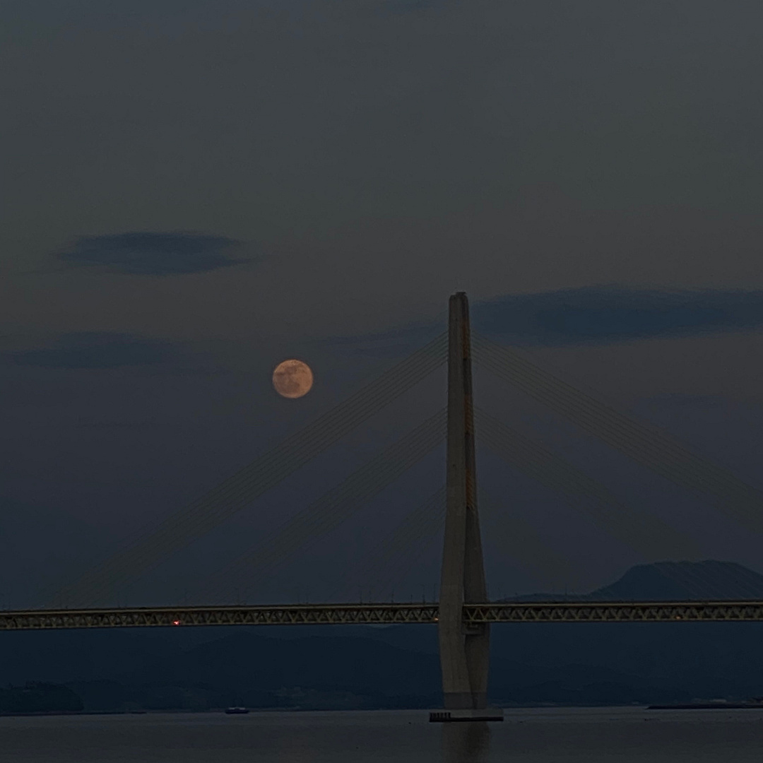 moon over the bridge