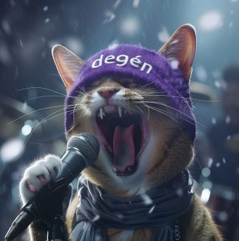 shout cat !!! DEGEN ROCK