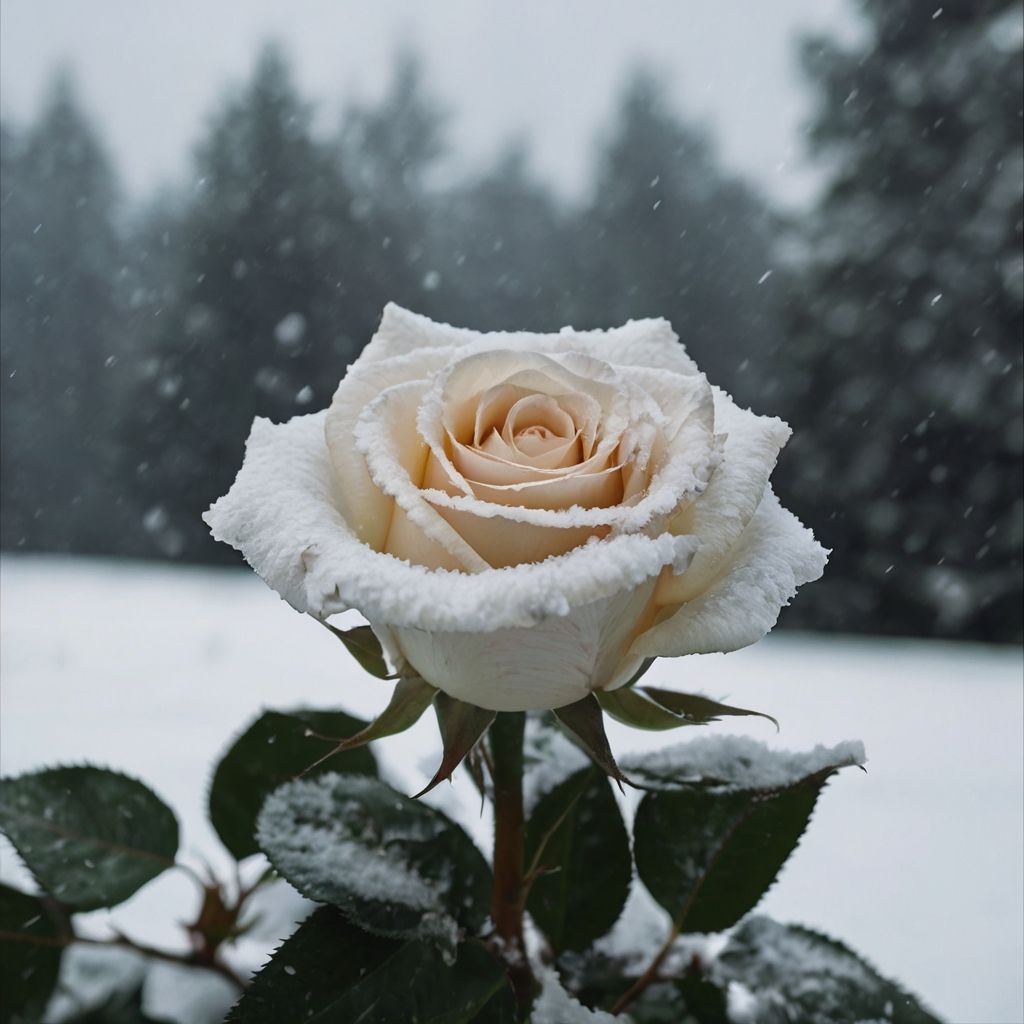 A Rose in the Snow No.2