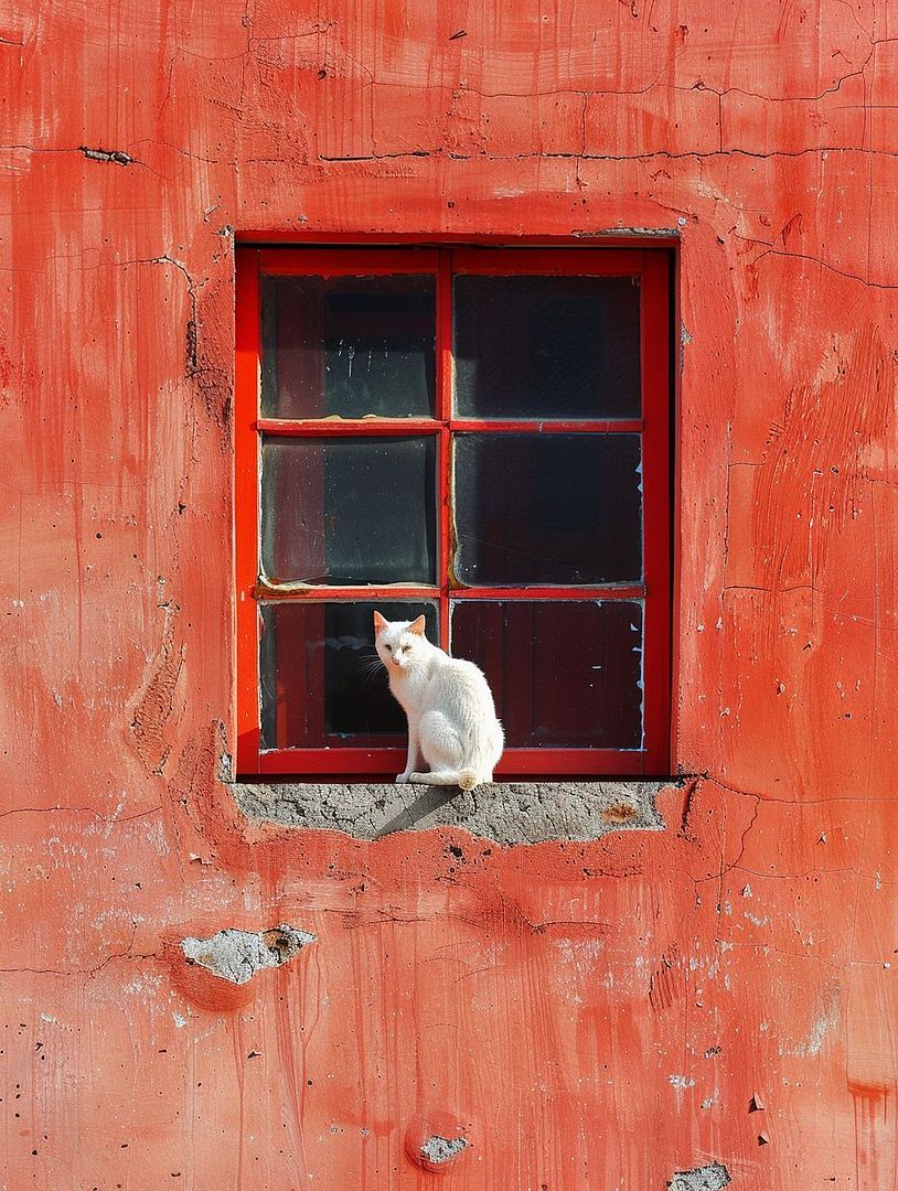 white cat