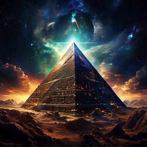 Pyramid in the galaxy