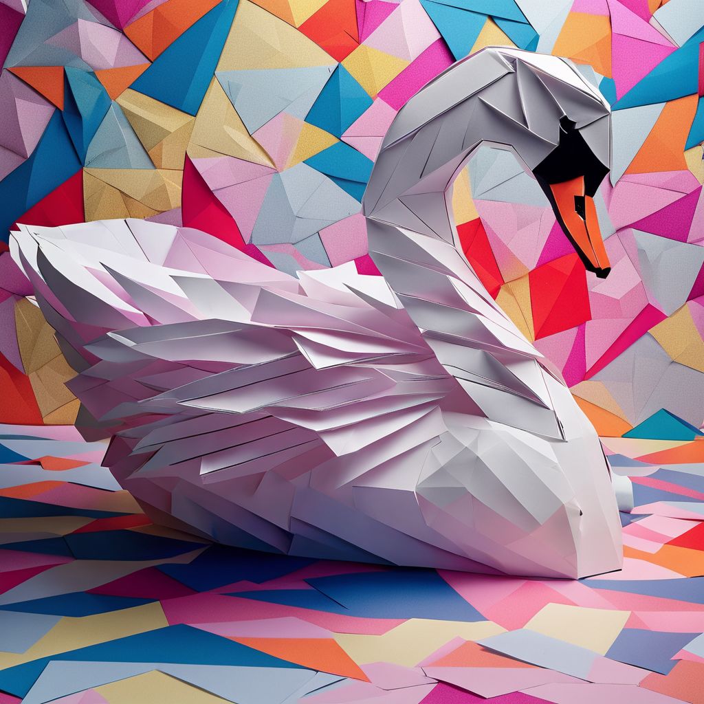 Coloured swan