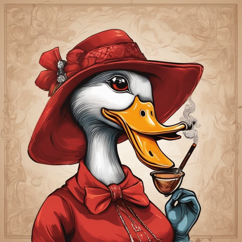 lady duck smokes OP