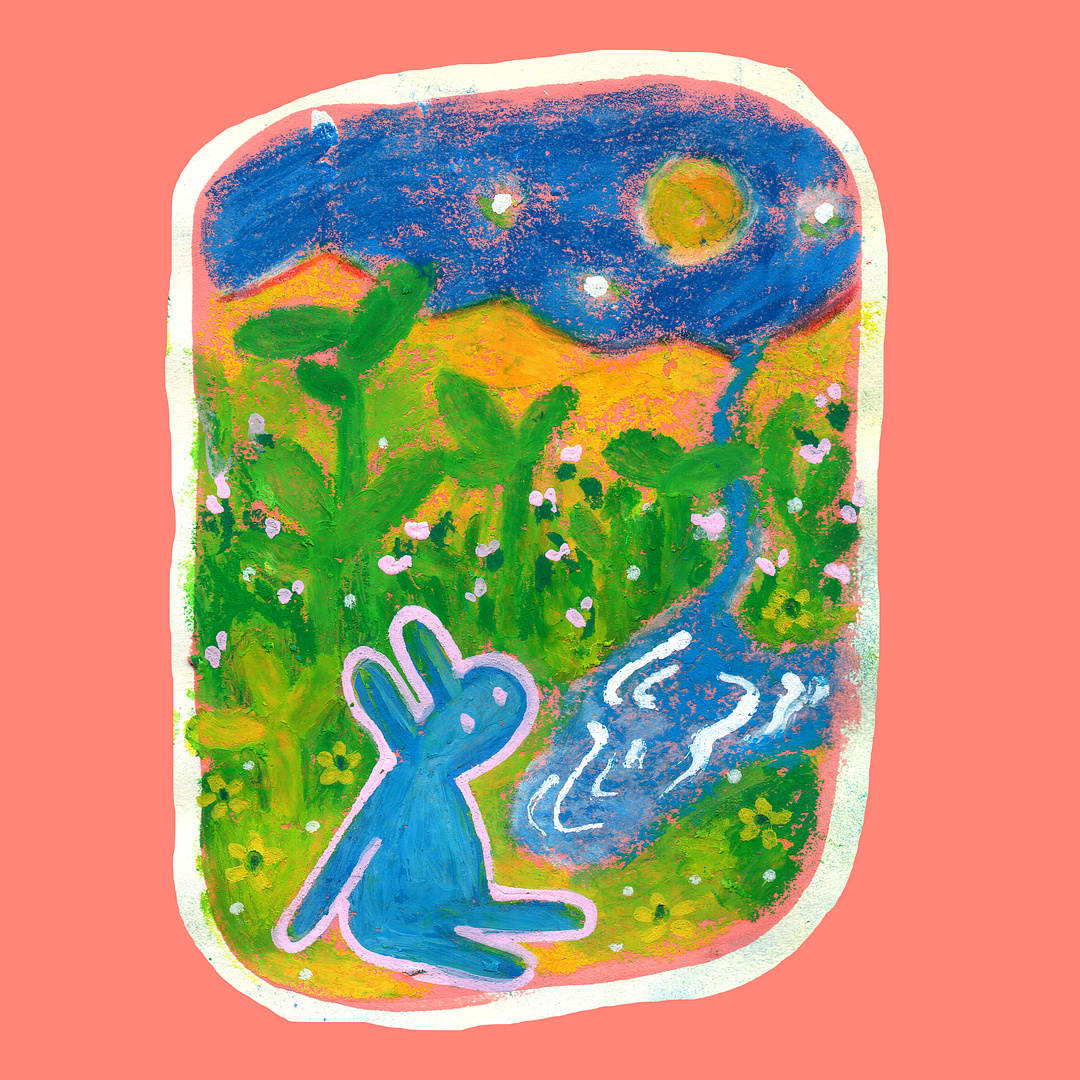 BlueBun and Moon 🔷🌕