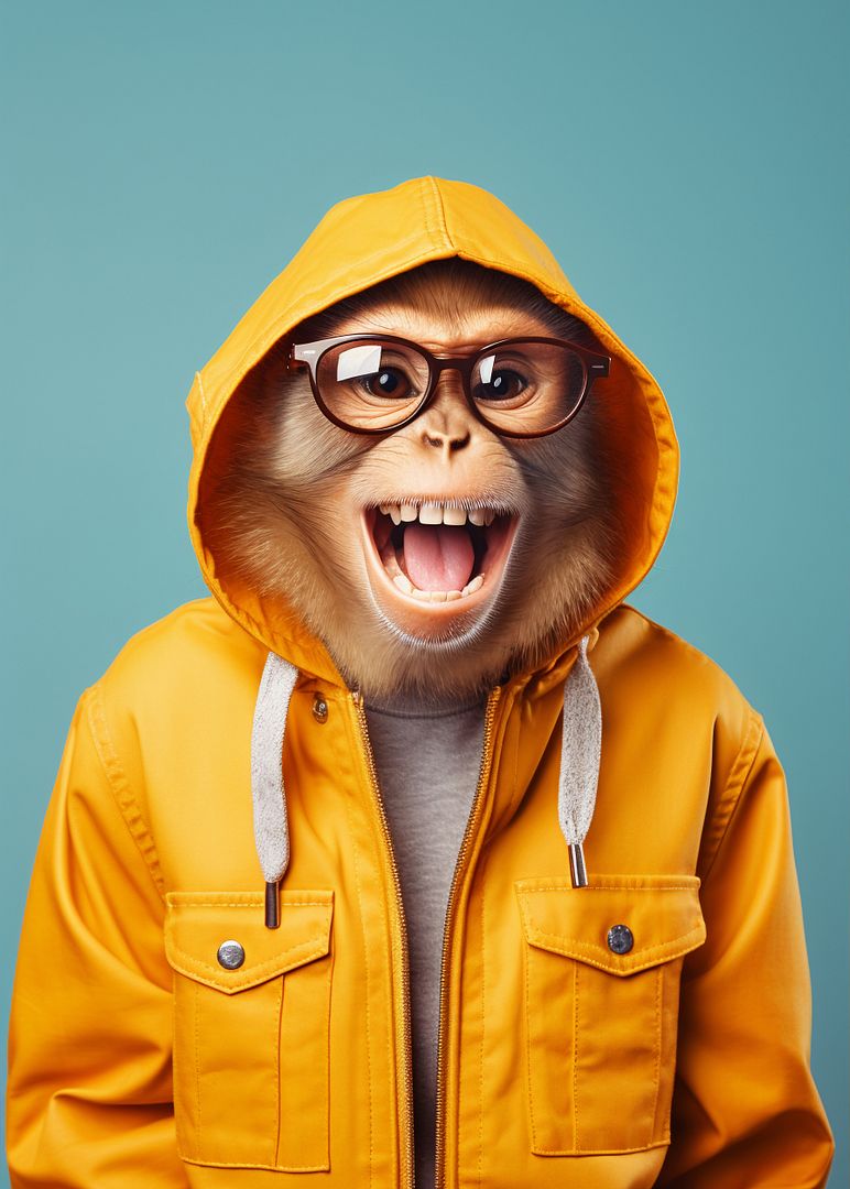 funny-monkey-with-glasses-studio