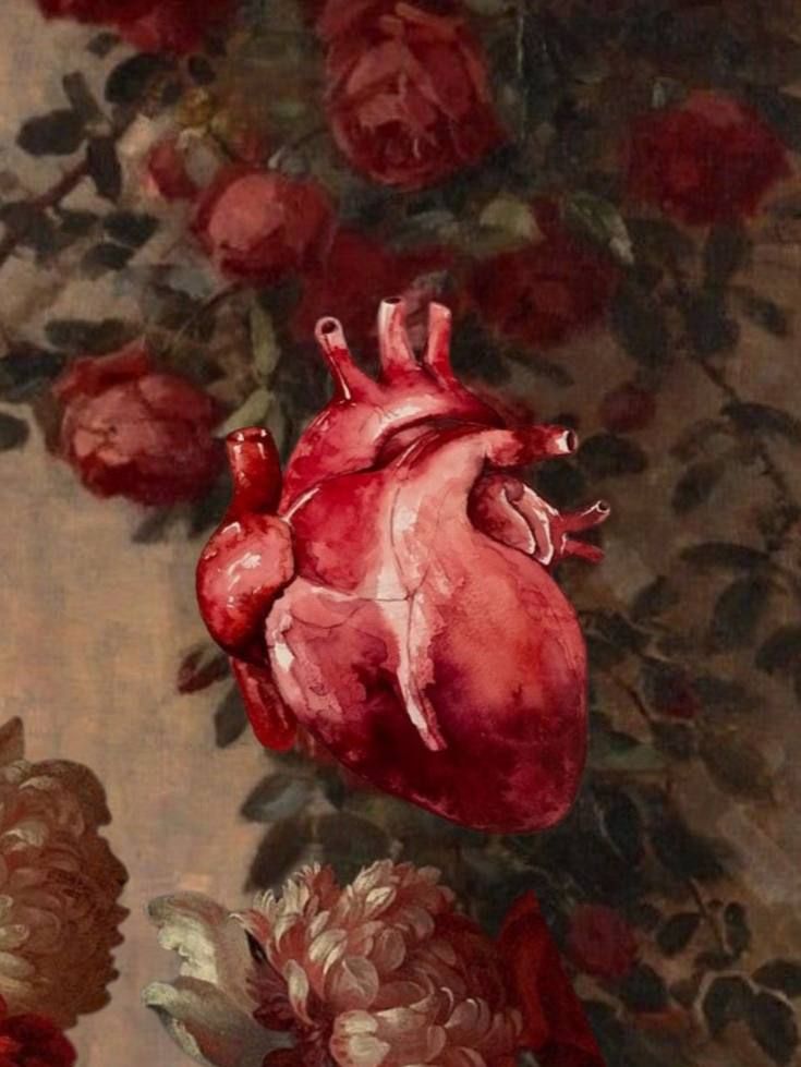 picture of heart and flowers