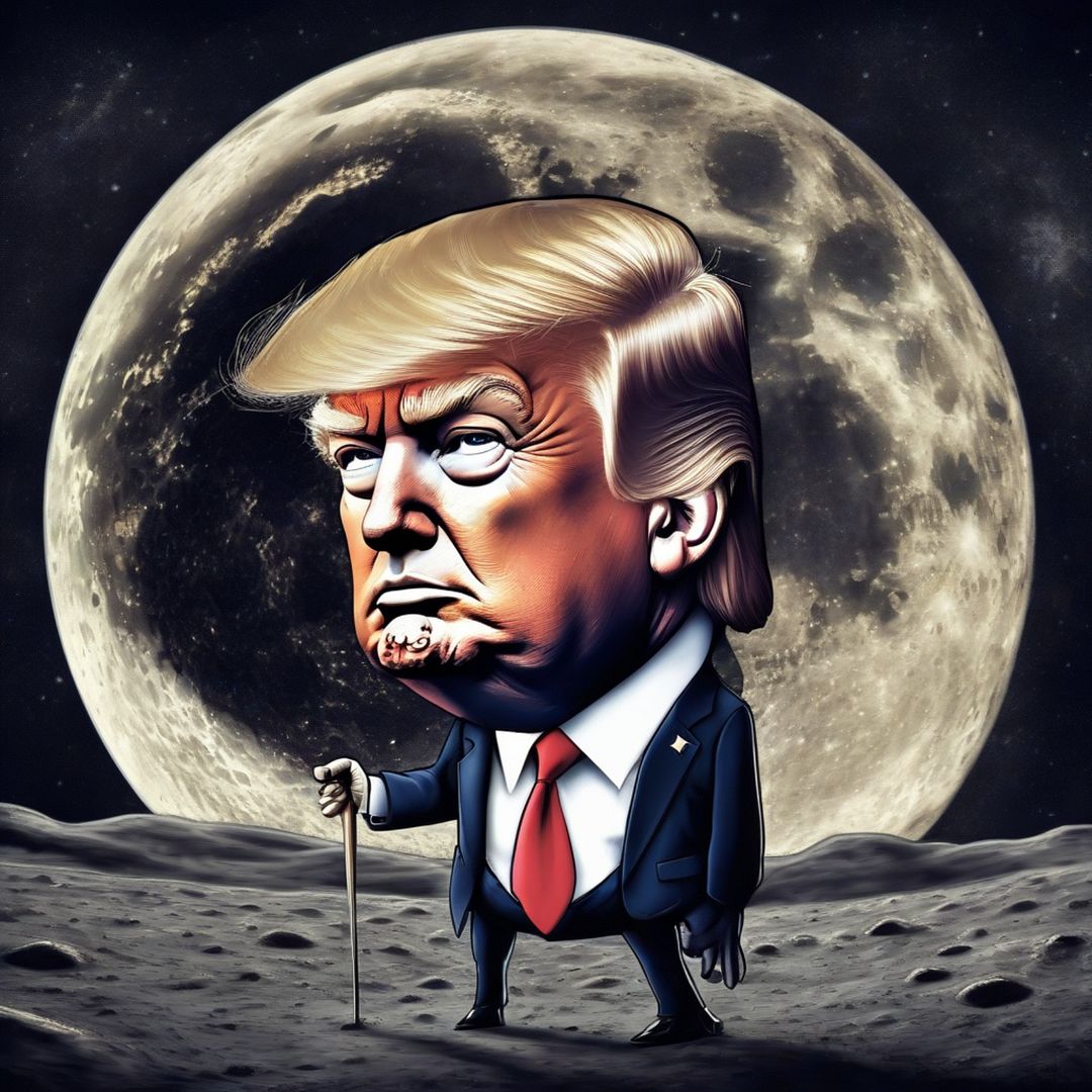 Trump on the moon