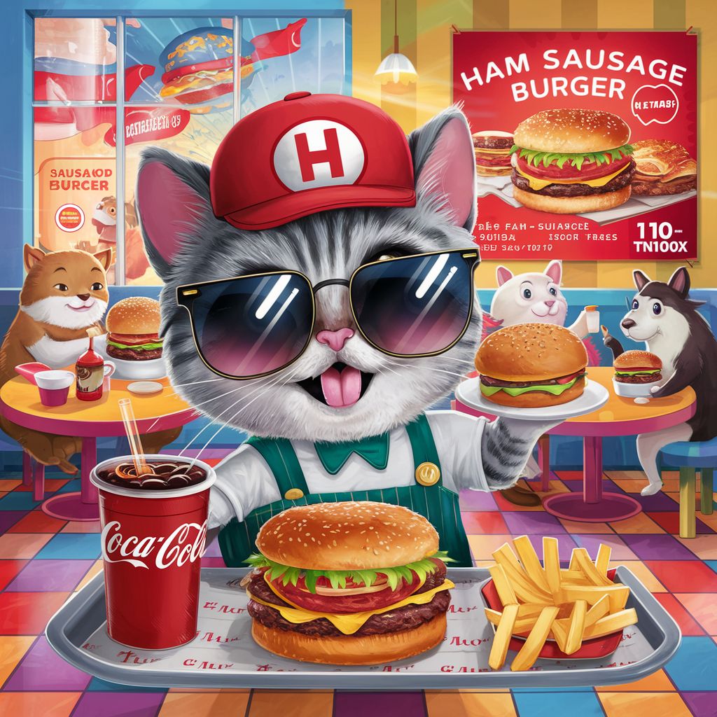 Ham Burger Cat