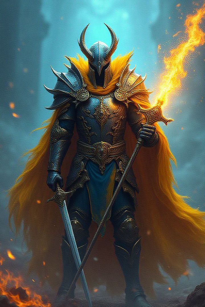 black and gold armor swain