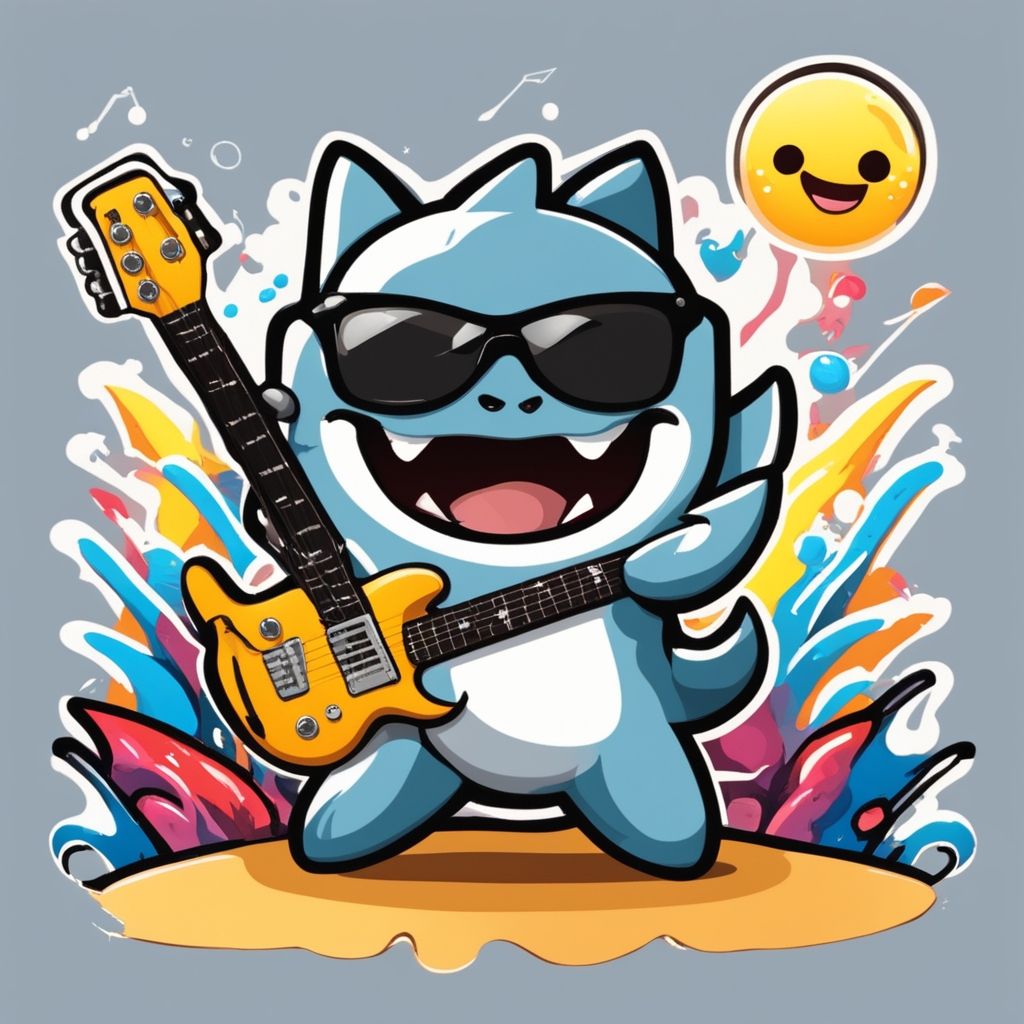 Smiling Little Shark #7 - Rockstar