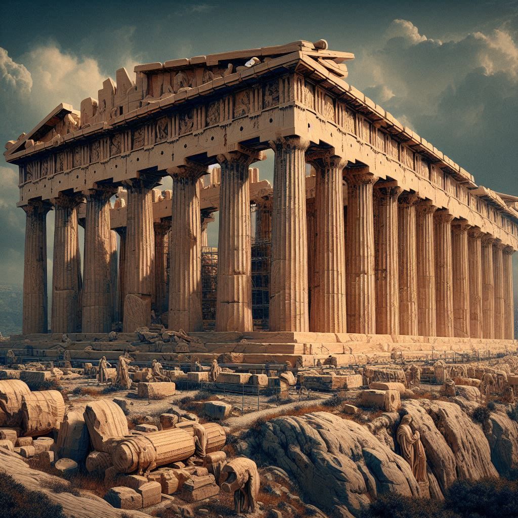 Parthenon on acropolis