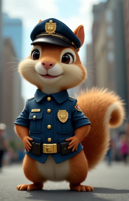 squirrel policeman