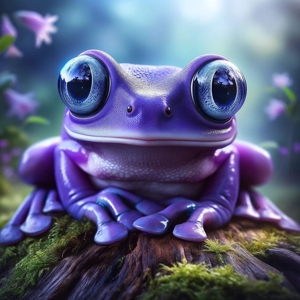 Purple froglet