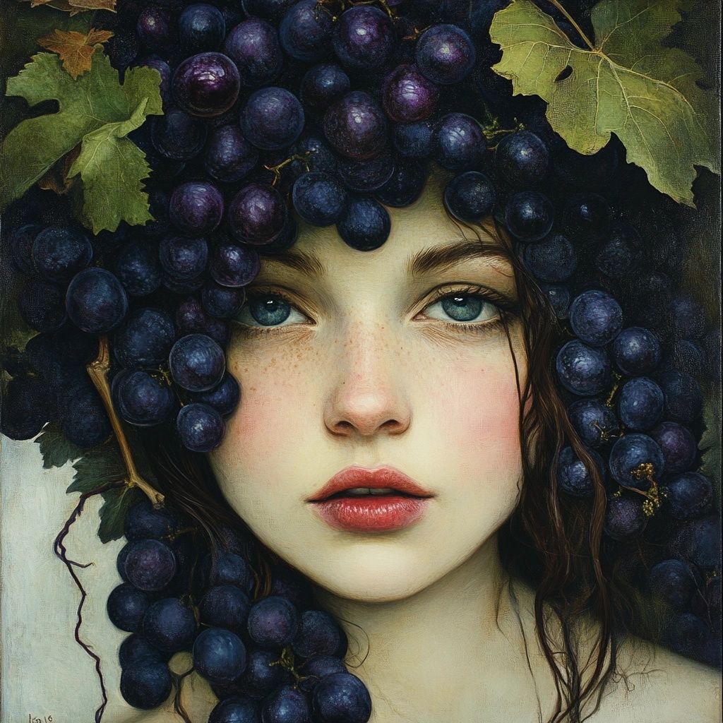 Quiet Temptation in a Crown of Fruit