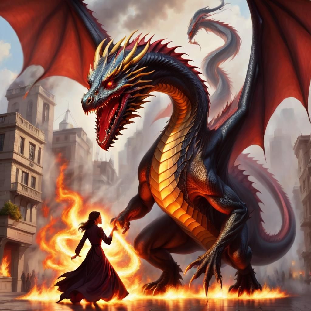 Dragon vs Lady