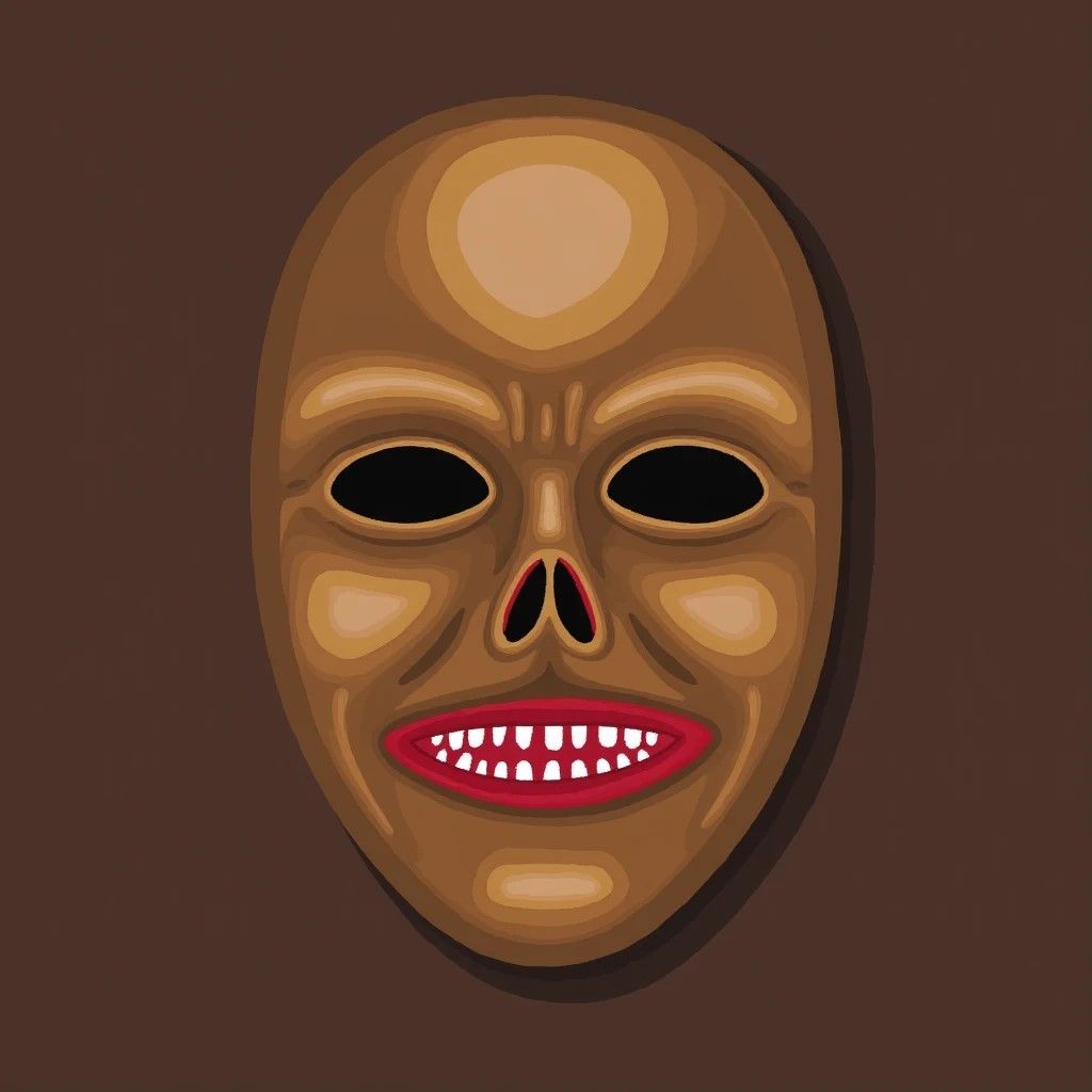 Brown mask