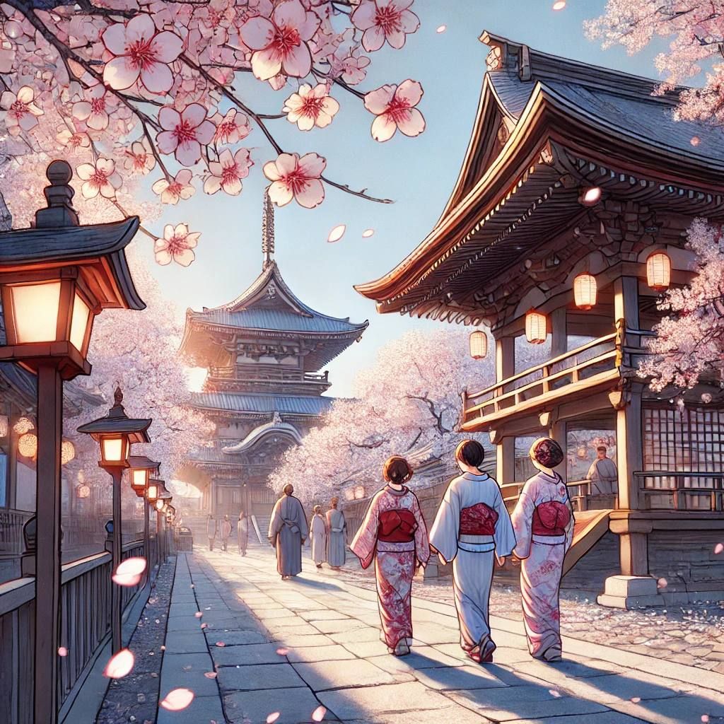 Spring Temple of Sakura