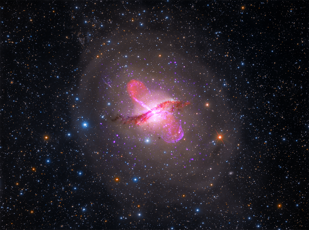 Multiwavelength View of Centaurus A (Hubble, Spitzer, Chandra, VLA)