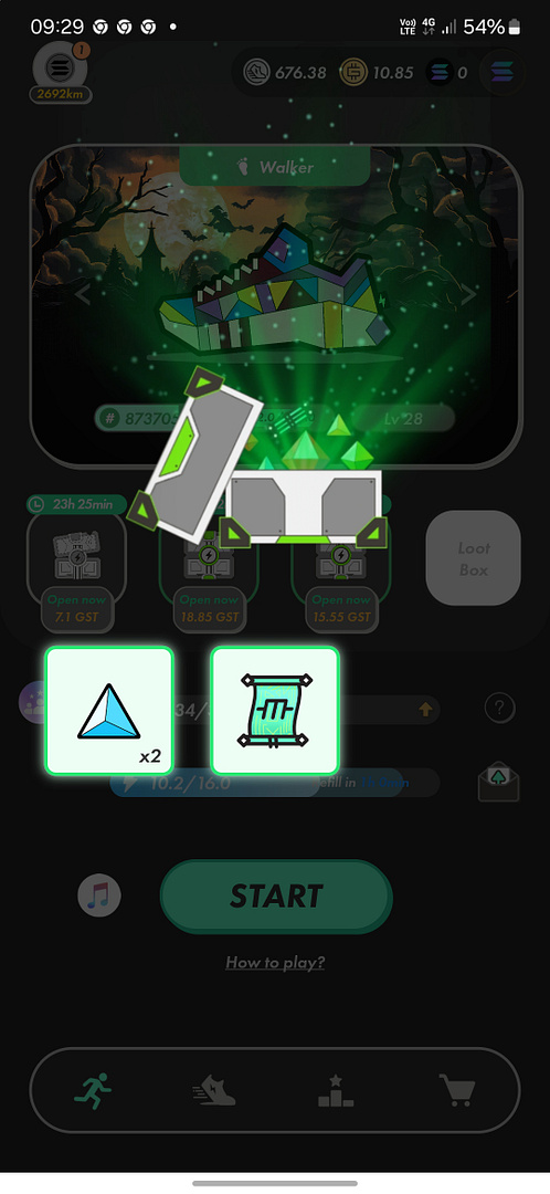 New box on stepn