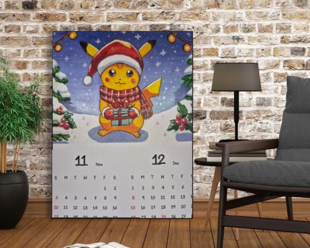 Ryan Artwork Pikachu Calendar