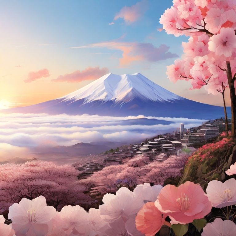 Mount Fuji at sunrise