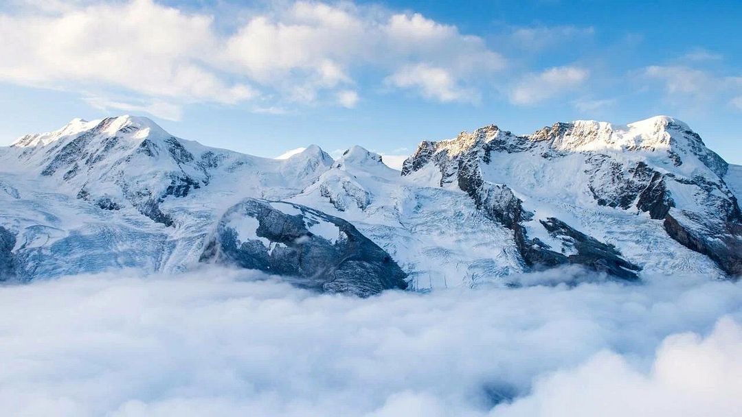 Clouds and mountains