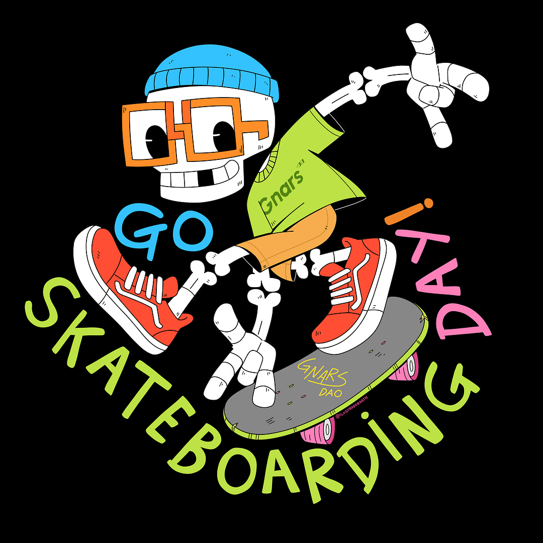 Go Skateboard Day 2023 by ilustradora.eth