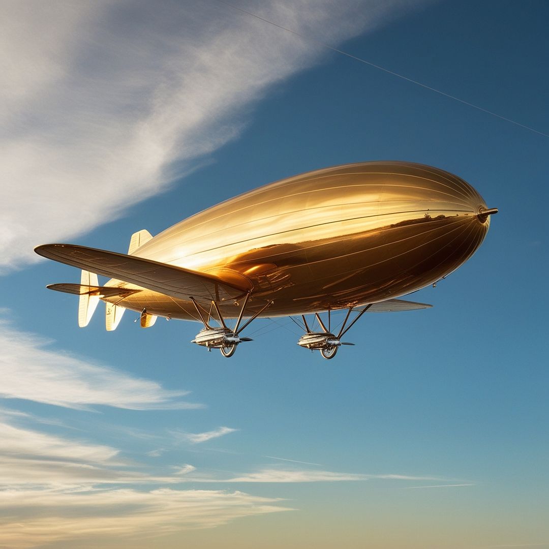 Gold zeppelin