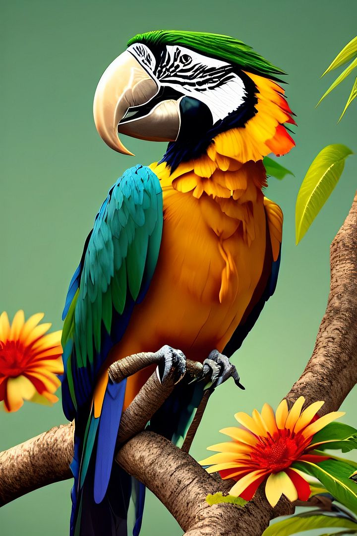 Colorful parrot