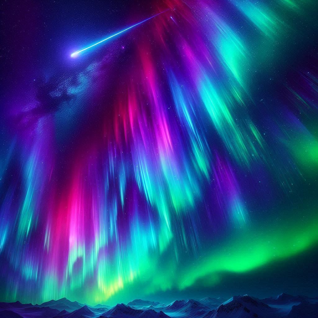 Aurora and comet