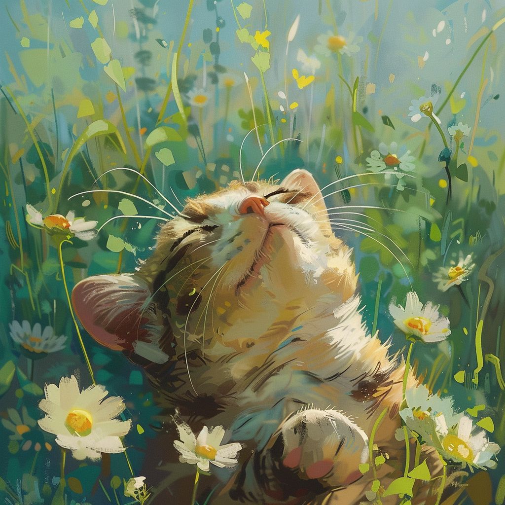 Flower cat