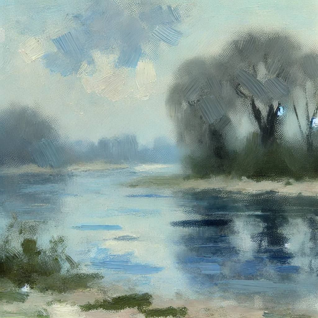 Morning Mist on the River