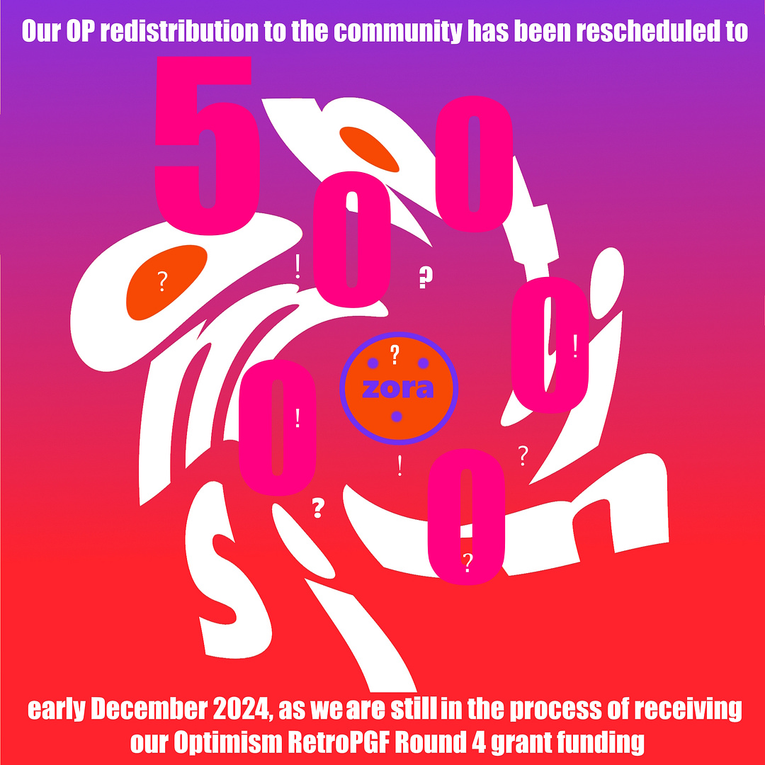 ZORA x Optimism ➜ Redistribution To The COMMUNITY