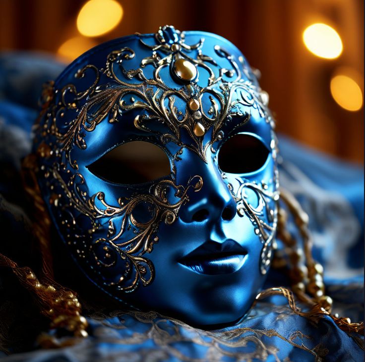 blue mask